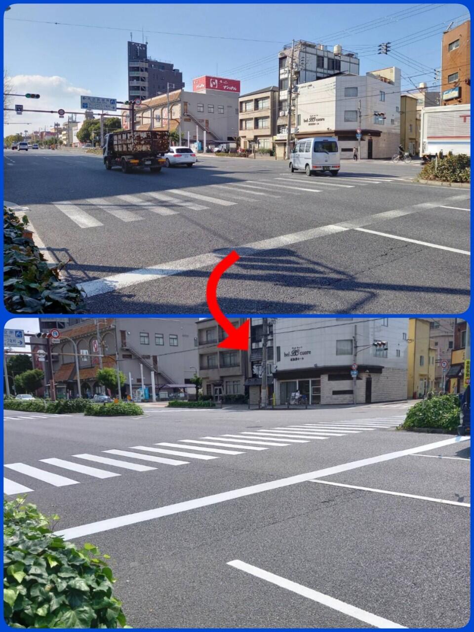 【千島2丁目の交差点】