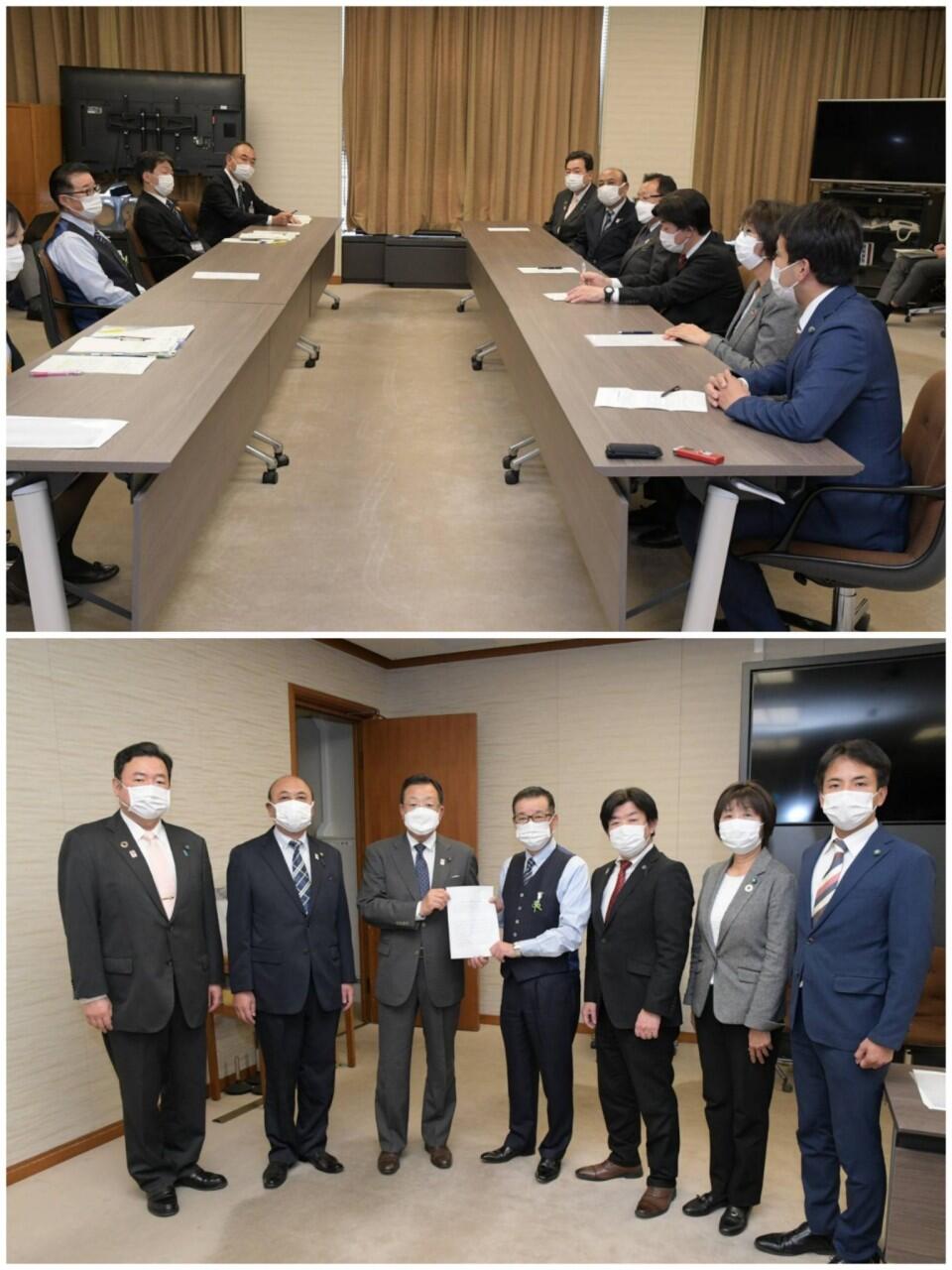 市長へ新型コロナウイルス拡大に伴う緊急要望